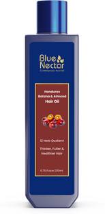 Blue Nectar Honduras Batana & Almond Oil for thicker hair, Ayurvedic Oil for Hair Growth Hair Oil