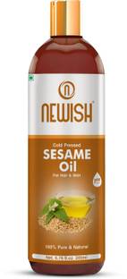 NEWISH Cold Sesame oil for Hair, Skin and Massage (Til Ka Tel) Hair Oil