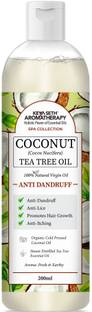 KEYA SETH AROMATHERAPY 1% Tea Tree & 99% Coconut Oil – Control Hair Fall, dandruff, Lice & Itching Hair Oil