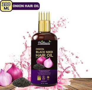 Phillauri Black seed Onion Oil for Hair Regrowth Hair Oil for Men and Women Hair Oil