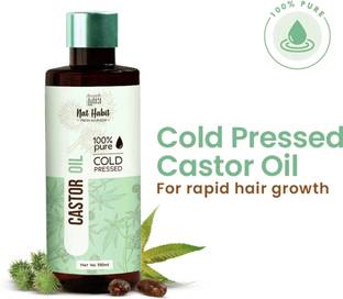 Nat Habit Castor Oil Cold Pressed | Pure Castor Oil for Hair & Skin Care Hair Oil