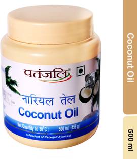 PATANJALI Coconut Oil for Strong & Shiny Hairs, Organic Nariyal Tel Hair Oil