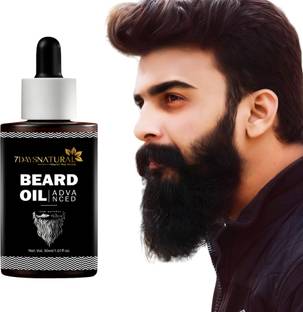 7days natural Beard Growth Oil For Smooth Shiny Black Hair with Natural Ingredients Hair Oil