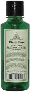 KHADI Pure Herbal Ayurvedic 21 Herbs  Hair Oil