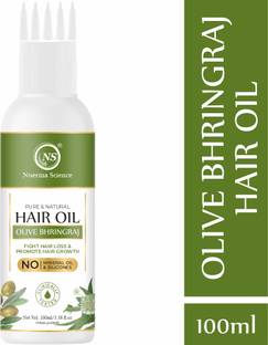 Nuerma Science 100% Pure & Natural Olive Bhringraj Hair Oil for Hair Growth Hair Oil