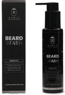RAWLS Beard Wash 100ml – Cleanses & nourishes with Aloe & Tea Tree for soft beard. Hair Oil