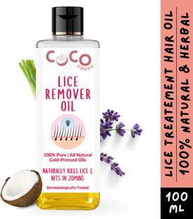 COCO CRUSH Lice Remover Oil, 100% Natural | Kills Lice & Nits in 20min, Reduces Irritation- Hair Oil