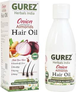 Gurez Onion With Essential Almond Hair Oil 158 ML|| Dandruff Free-Healthy-Strong-Shiny Hair Oil