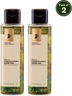 Pilgrim Patua Strengthening Hair Oil Nourish Scalp & Reduce Breakage Pack of 2 Hair Oil