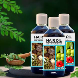 Sonavi Natural Made Powerful Effective Jbutiya Hair oil Hair Oil