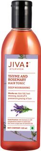 JIVA AYURVEDA Thyme & Rosemary Hair Tonic - Scalp Cleansing Formula - 120ml (Pack 1) Hair Oil