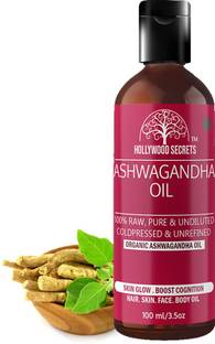 Hollywood Secrets Ashwagandha Oil Pure Cold Pressed Hair Oil