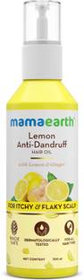 Mamaearth Lemon Anti-Dandruff Hair Oil for Itchy Flaky Scalp | Scalp Irritation Relief Hair Oil