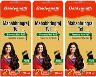 Baidyanath Mahabhringraj oil Hair Oil (100 ml*3) Hair Oil