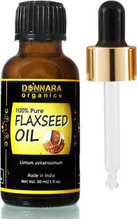 DONNARA organics 100% Pure & Natural Flaxseed Hair Oil