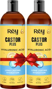 Rey Naturals Premixed Castor Plus Hyaluronic Hair Oil | Long Lasting Scalp Hydration, Natural Hair Oil