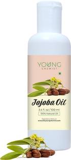 Young Chemist 100% Pure, Natural, Undiluted & Cold Pressed Virgin Jojoba Carrier Oil | 100 ml Hair Oil