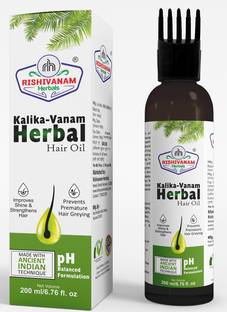 Rishivanam Herbals Kalika Hair Oil Make Your Hair Naturally Darker, Prevents Greying  Hair Oil
