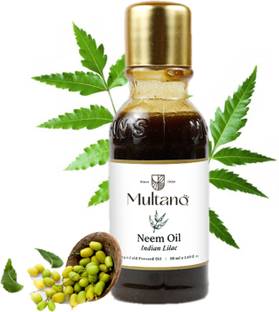 Multano Pro Organic Cold Pressed Neem Oil for Hair & Skin Acne Prone Skin Dandruff Control Hair Oil