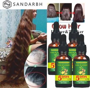Sandarbh Ginger Germinal 5 DAYS Hair Oil for Shiny Hair, Long & Dandruff Control Hair Oil
