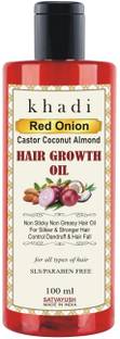 Satvayush Red Onion Oil with Extract Coconut Almond Castor Natural & Herbal Hair Oil