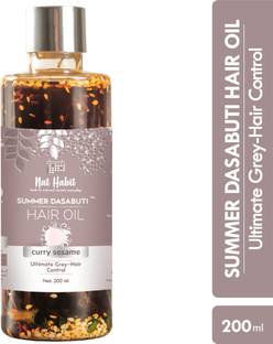 Nat Habit Curry Sesame Summer Hair Oil For all hair & scalp With 16 Herbs Hair Oil