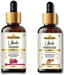 Utkrisht Khadi Geranium & Frankincense Hair Oil – Repair Damage & Boost Volume Hair Oil