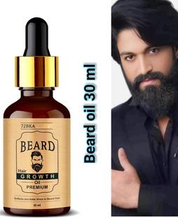 72BKA Beard Oil for Growing Beard Faster with Almond & Thyme, 100% natural p503 Hair Oil