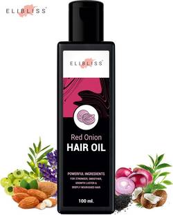ELIBLISS Red Onion Hair Oil for Hair Regrowth & Hair Fall Control (100ml) Hair Oil