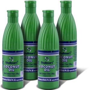 shalimar's Coconut oil green hdpe 175 ml pack of 4 Hair Oil