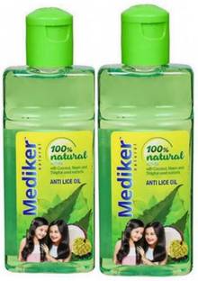 MEDIKER Girls women Anti Lice Treatment Hair Oil, 50ml pack 2 Hair Oil