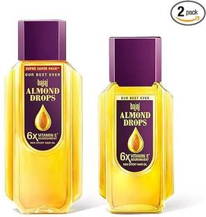 BAJAJ Almonds Drops Hair Oil, 190ml +Almond Drops Hair Oil, 50ml( Pack Of 2) Hair Oil