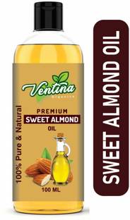 Ventina Organics Pure Cold Pressed Sweet Almond Oil for Skin & Hair Oil