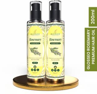 Glosseo Rosemary Hair Oil 2 Qty | Double Growth & Stops Hairfall in 2 week | Scalp Food Hair Oil