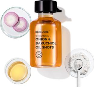 BRILLARE Onion Shots with Bakuchiol & Coconut, for Hair Fall Control Oil Hair Oil
