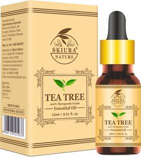Skiura Nature Natural Tea Tree Essential Oil | 100% Pure Oil for Dandruff Control  Hair Oil
