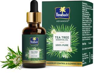 Parachute Advansed Tea Tree Essential Oil | 100% Pure| for Dandruff Control & Glowing Skin Hair Oil