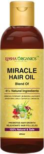liasha organics Miracle Natural Hair Growth Oil|Fall Control, Anti Dandruff and Non Sticky Hair Oil