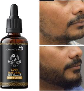 7days natural Thick, Full, & Healthy The Ultimate Beard Growth Oil for Faster Growth Hair Oil