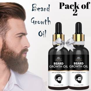INTIMIFY Beard Growth Oil for Men Non-Sticky Beard Oil Grow Thick & Fuller Oil Pack of 2 Hair Oil