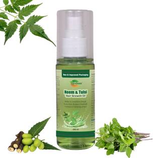 COSMI Neem & Tulsi Hair Oil | 100% Ayurvedic Anti-Dandruff Formula | Herbal Hair Care Hair Oil