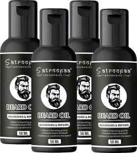 satroopaa beard oil men For Beard Smooth Combo (Pack Of 4 50ML Bottle) Hair Oil