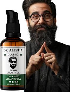 dr. alestia Advanced Beard Growth Oil With Argan Oil For Thicker And Healthier  Hair Oil