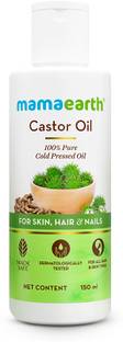 Mamaearth 100% Pure Castor Oil, Cold Pressed, To Support Hair Growth Hair Oil