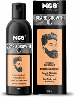MG8 Beard Growth|Promotes & Strengthen|Smooth, Shiny, Non Sticky Hair Oil
