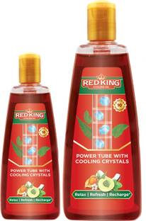 Red king Cooling Oil, Non Sticky, Relieves Body Aches, Sleeplessness, Headache & Fatigue Hair Oil