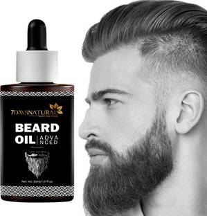7days natural Beard Growth oil & almond oil For Beard Smooth Stylesh shine stronger black Hair Oil
