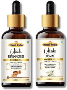 Utkrisht Khadi Frankincense & Jasmine Hair Oil – Nourish Scalp & Add Floral Shine Hair Oil
