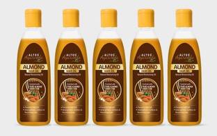 ALTOS Almond Hair Oil Enriched with Pure Almond (Non-Sticky), Prevents Hair Fall Hair Oil