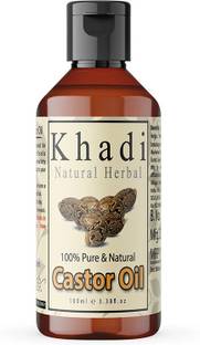 khadi natural herbal Pure and Natural Castor Oil 100 ml Hair Oil